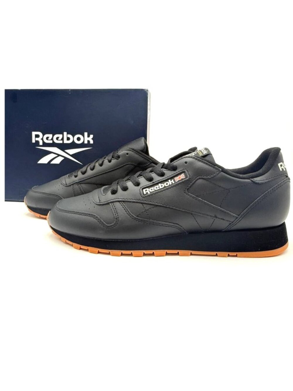 Reebok Classic Leather Black Gum Men's Shoes Sneakers